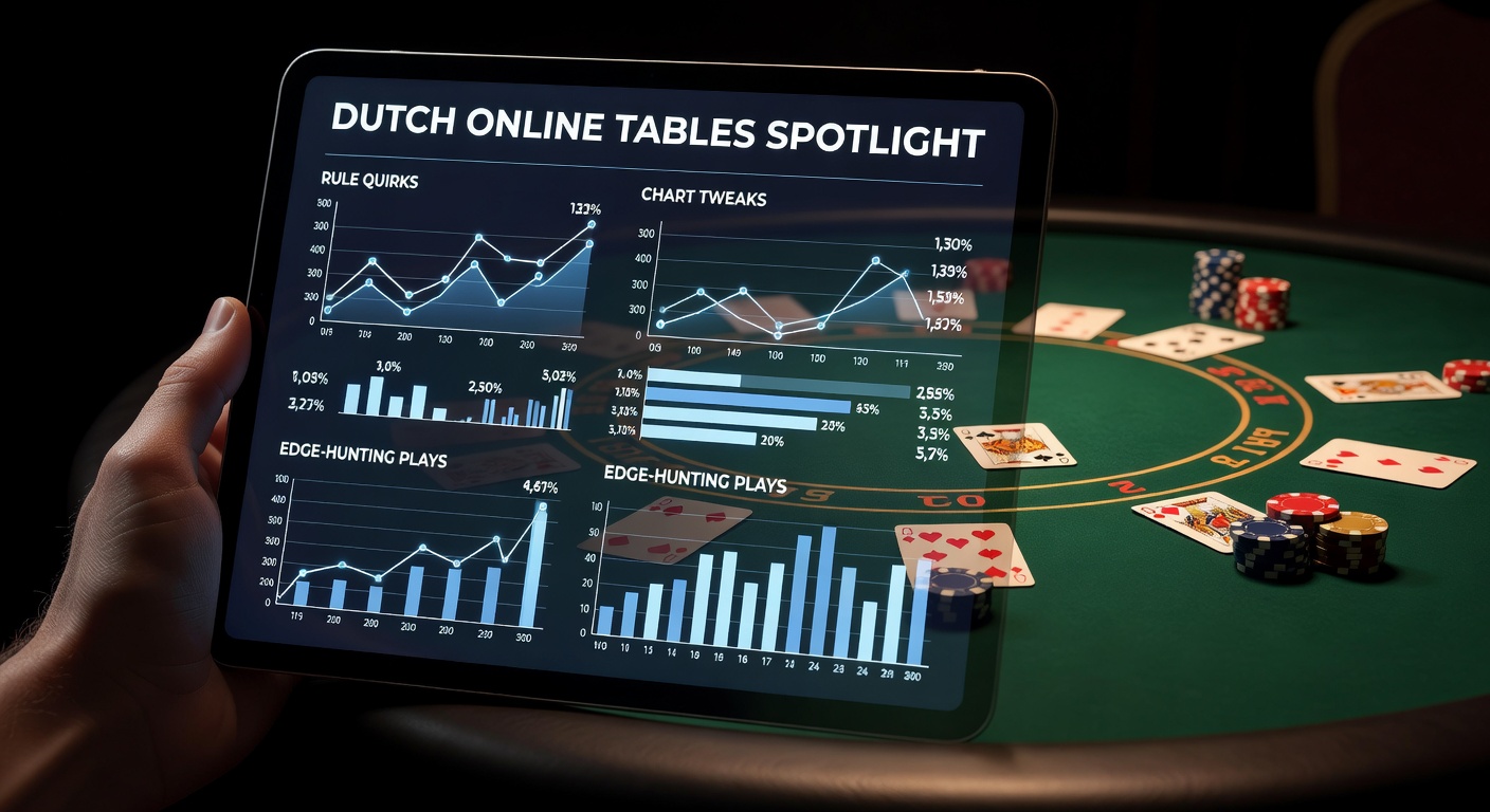 Schermafbeelding van een Double Exposure Blackjack-tafel in een Nederlands online casino, met beide dealerkaarten zichtbaar en spelersopties uitgestald