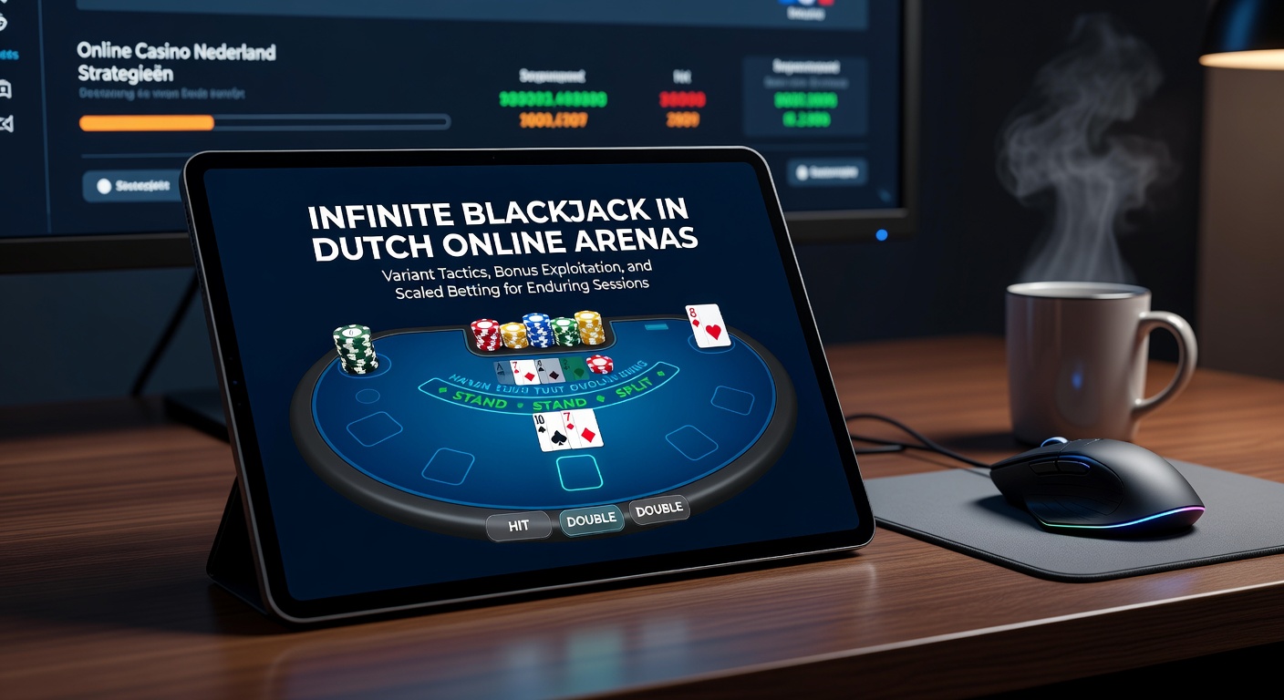 Live Infinite Blackjack tafel met meerdere spelers en dealer in een Nederlands online casino