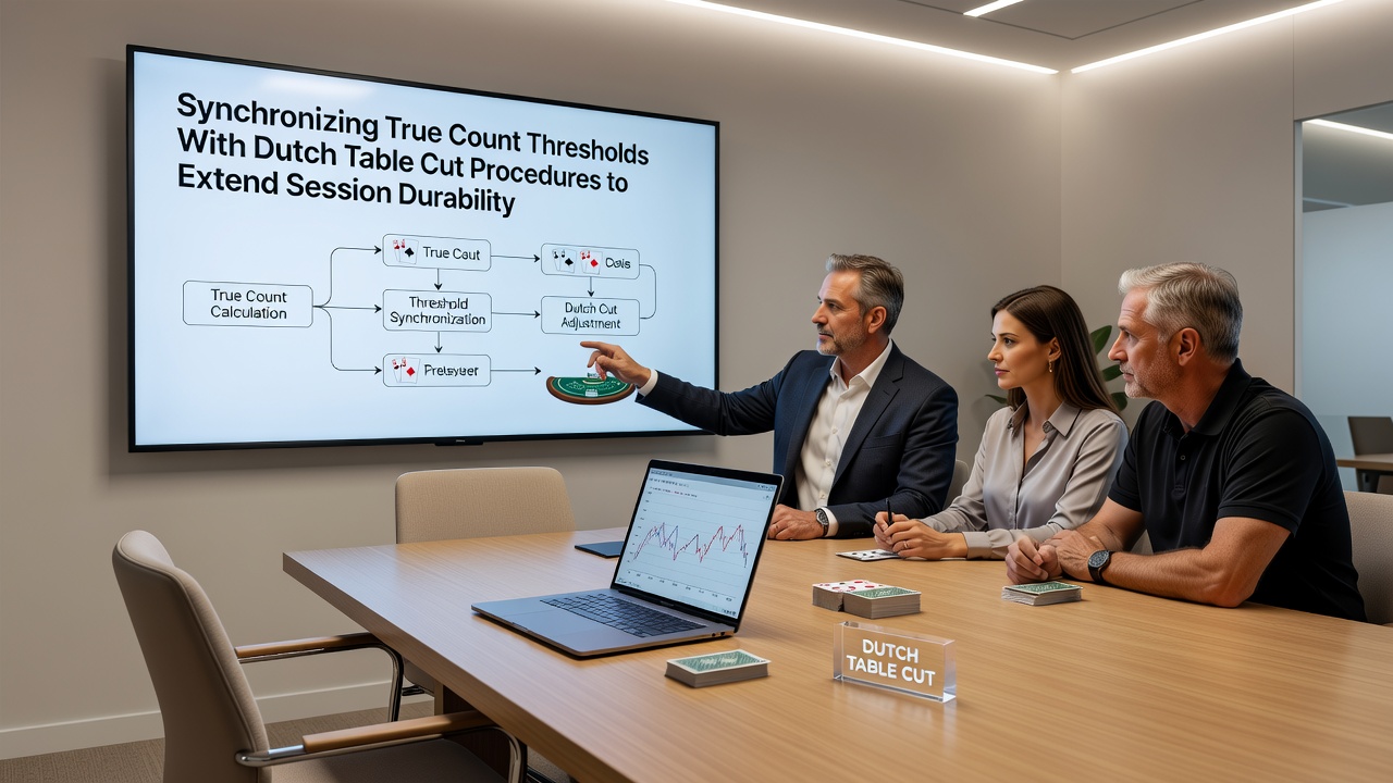 Grafiek van true count drempels en deck cut dieptes in Nederlandse blackjack tafels
