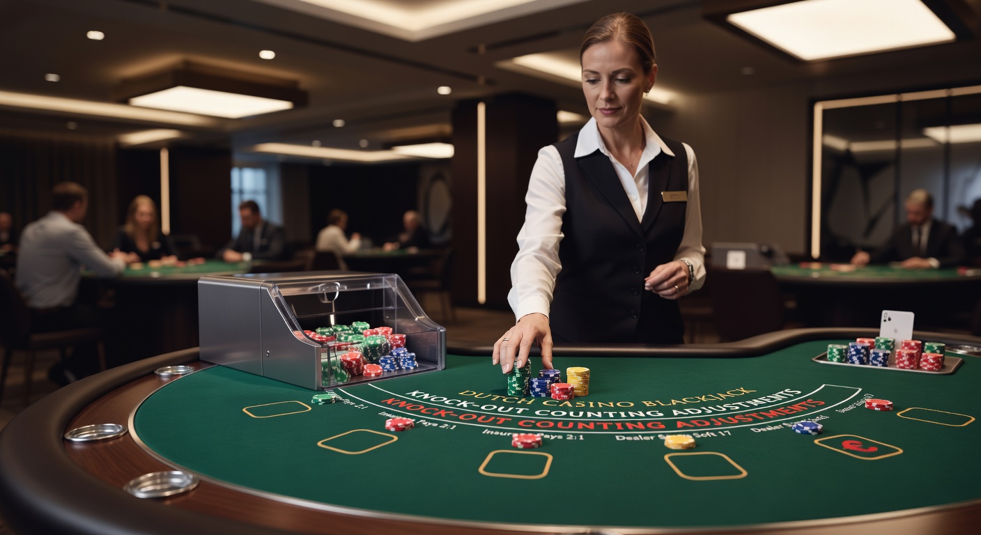 Blackjacktafel met CSM in een Nederlands casino, waar kaarten continu worden geschud voor eerlijke gameplay